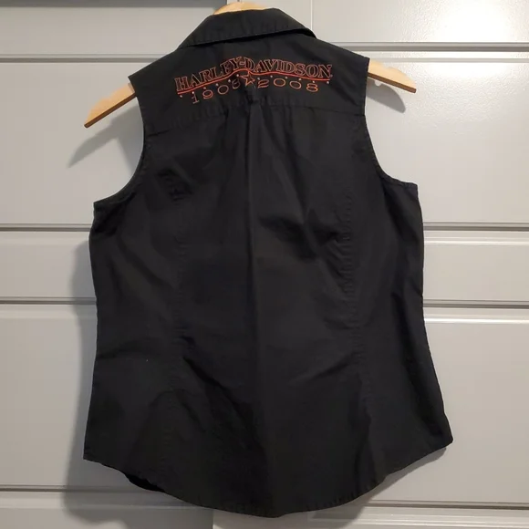Harley Davidson Sleeveless Shirt Women's - Picture 2 of 6